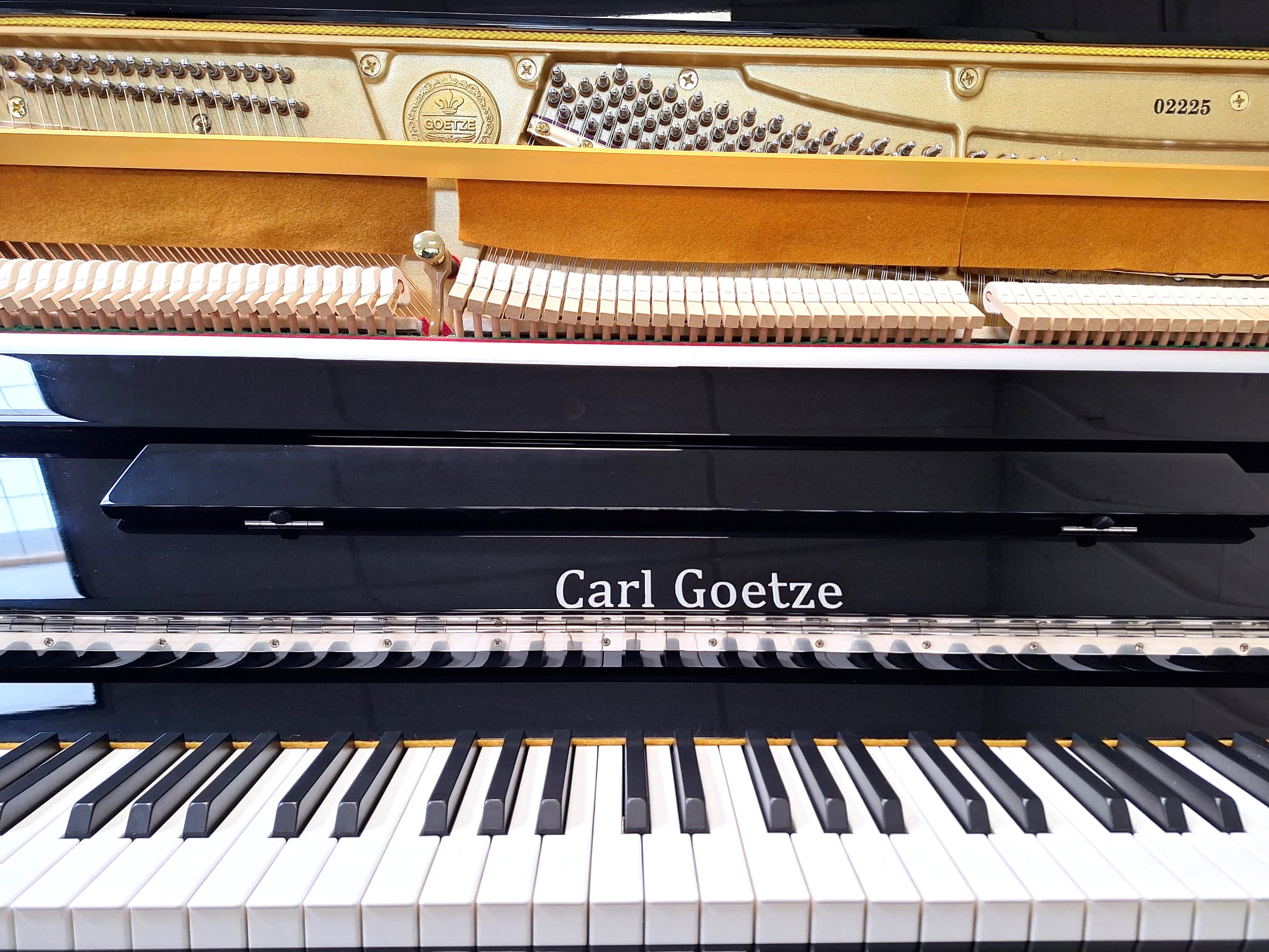 Carl Goetze piano met silent systeem - Afbeelding 3