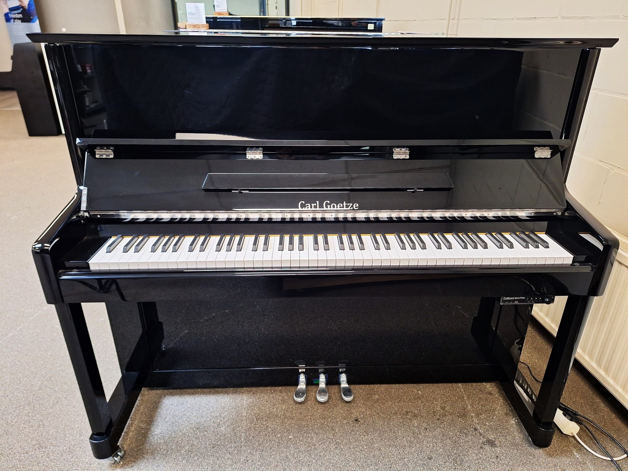 Carl Goetze piano met silent systeem - Afbeelding 7