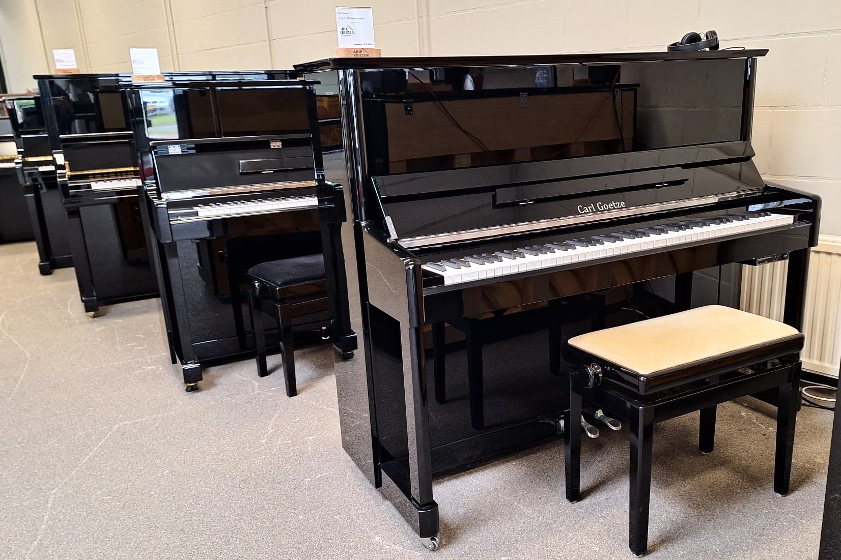 Carl Goetze piano met silent systeem - Afbeelding 2